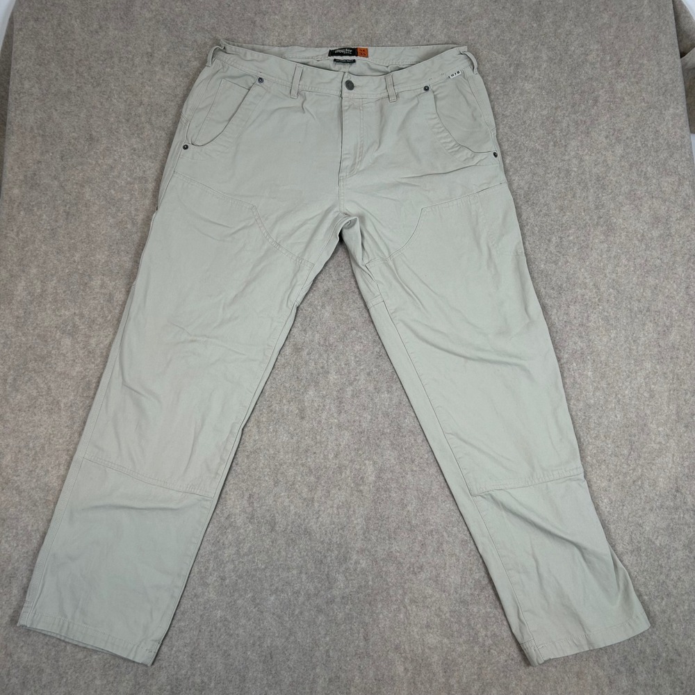 Howler Bros Trade Pants Mens 36x32 Khaki Tan Canvas Utility Workwear Trousers